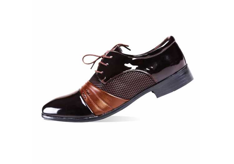 New Arrival Men's Dress Shoes Lace up Wedding Shoes for Men High Quality Elegant Business Flat Men Formal Office Shoes