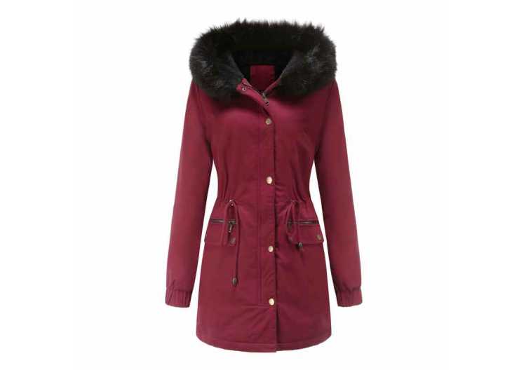 Winter Jacket Women 2021 Plus Size 3XL Thick Warm Hooded Parka Mujer Casual Slim Black Pink Cotton Padded Coat
