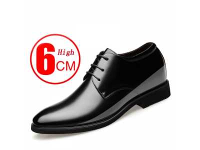 2021 Newly Men's Cowhide Leather Shoes Size 37 43 6CM Increasing Britis Leather Office Shoes Man Height Leather Shoes