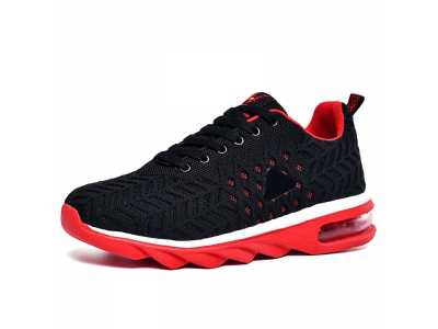 Men Mesh Shock Absorption Sneaker Comfortable Air Cushion Running Shoes Outdoor Breathable Leisure Shoes