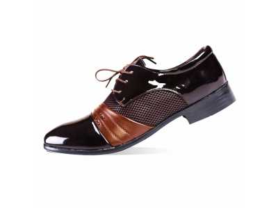 New Arrival Men's Dress Shoes Lace up Wedding Shoes for Men High Quality Elegant Business Flat Men Formal Office Shoes
