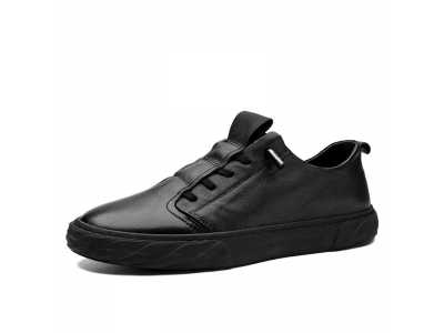 2021 New Men Shoes Leather Cowhide Leather Shoes Men Comfortable Low top British Casual Single Shoes Leather Shoes Formal Shoes