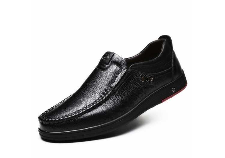 2021 Newly Men's Genuine Leather Shoes Size 38 47 Head Leather Soft Anti slip Driving Shoes Man Spring Leather Shoes