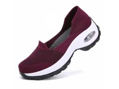 Fashion Women Mesh Casual Shoe Thick Bottom Rocking Shoe Student Working Sneaker Shoes Soft Bottom Rocking Shoes Sneakers