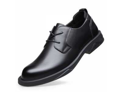 2021 Men's Quality Genuine Leather Shoes New Soft Business Casual Size 38 44 Black Man Dress Genuine Leather Shoes