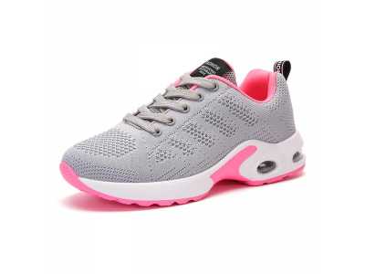 Women Trainers Sneakers Breathable Mesh Flat Shoes Black Soft Air Cushion Fashion Casual Basket Shoes Zapatos Casuales De Mujer