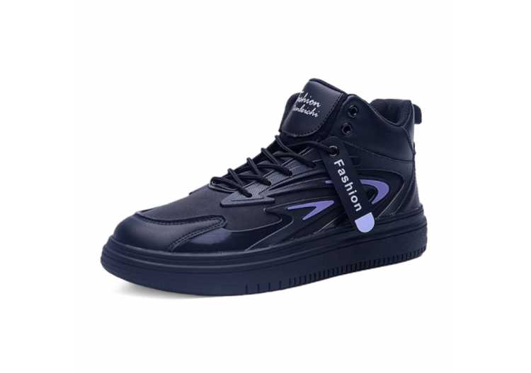 Men High top Sneakers Trendy Outdoor Casual Shoes Comfortable Soft soled Running Shoes