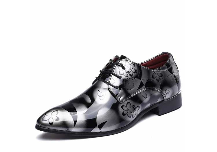 Autumn Men Oxfords Hot Sale Breathable Male Casual Dress Shoes Pointed Toe Young People Lace up Formal Sheos Hand painted Flats