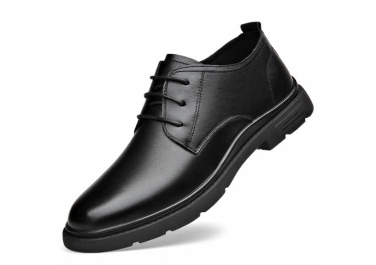 2021 Men's Quality Cowhide Leather Shoes New Soft Business Casual Size 38 44 Black Man Dress Genuine Leather Shoes
