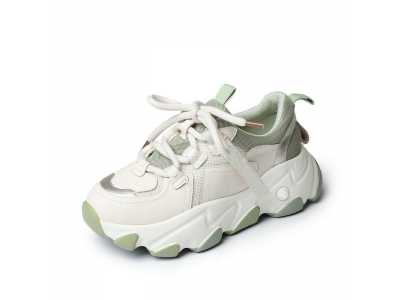 Fashion Chunky sneakers Women shoes Flat Platform Sneaker casual Shoes Thick bottom 6cm Ladies Sneaker