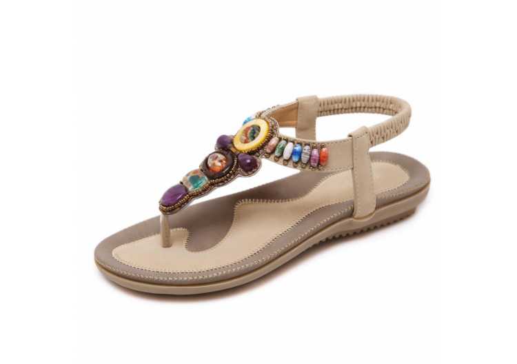 Fashion Ladies Sandals Women Shallow mouth Shoes For Summer Light Flat Sandals Comfortable Beaches fashion Sandals Femme