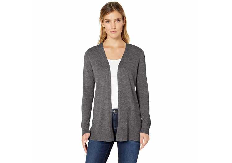 Essentials Women Lightweight Open Front Cardigan Sweater
